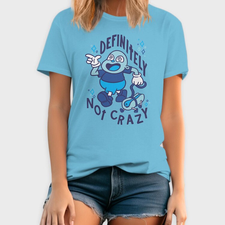 Definitely Not Crazy Hot Dog, Tricou Barbati (Unisex)
