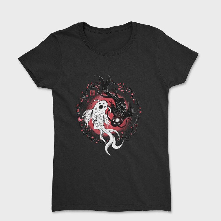 Koi Fish Yin Yang, Tricou Femei