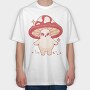 Kawaii Mushroom Character, Tricou Oversize Barbati (Unisex)