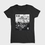 Koi Yin Yang Life Death Hand Drawn, Tricou Femei