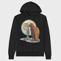 Cat Tiger Reflection Kitty Mirror, Hanorac Oversize Barbati (Unisex)
