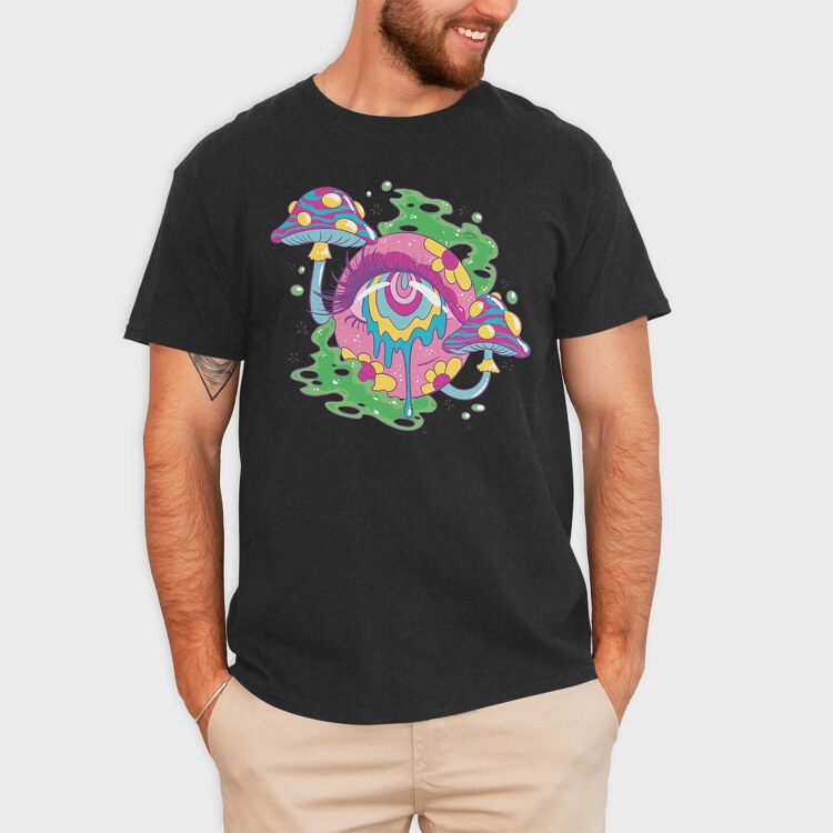 Trippy Eye, Tricou Barbati (Unisex)
