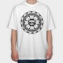 Kitty Cats Mandala, Tricou Oversize Barbati (Unisex)