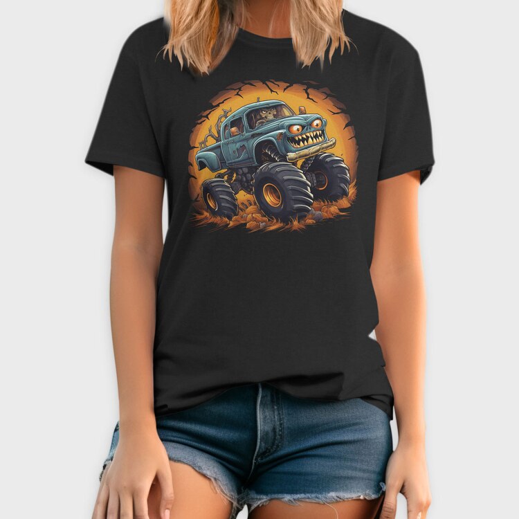 Halloween Monster Truck, Tricou Barbati (Unisex)