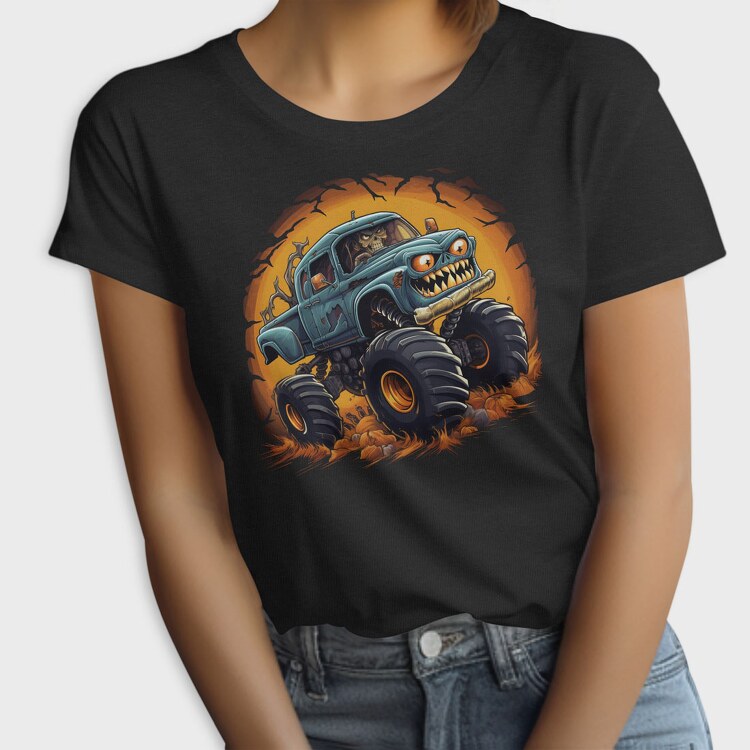 Halloween Monster Truck, Tricou Femei