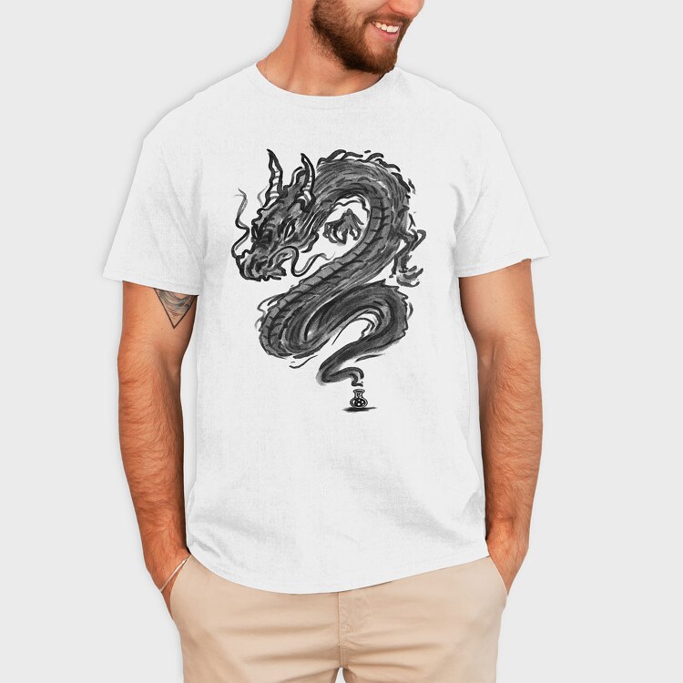 Ink Dragon, Tricou Barbati (Unisex)