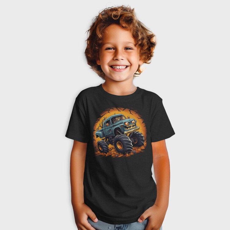 Halloween Monster Truck, Tricou Copii