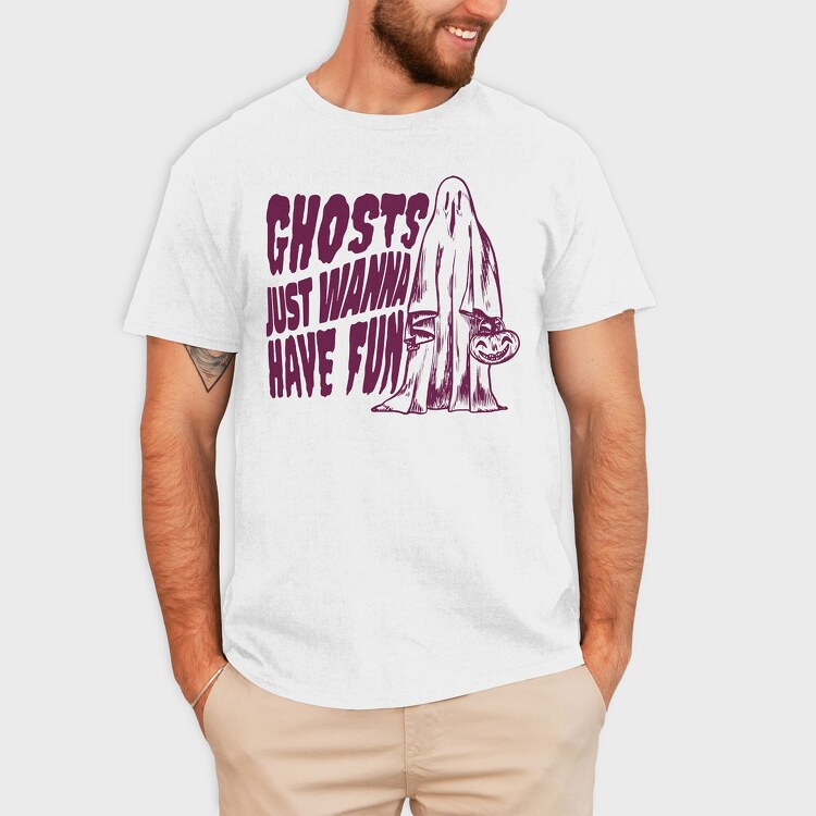 Ghosts Just Wanna Have Fun, Tricou Barbati (Unisex)