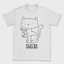 Cat With Drink Stroke Cheers, Tricou Barbati (Unisex)
