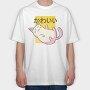 Kawaii Cat, Tricou Oversize Barbati (Unisex)