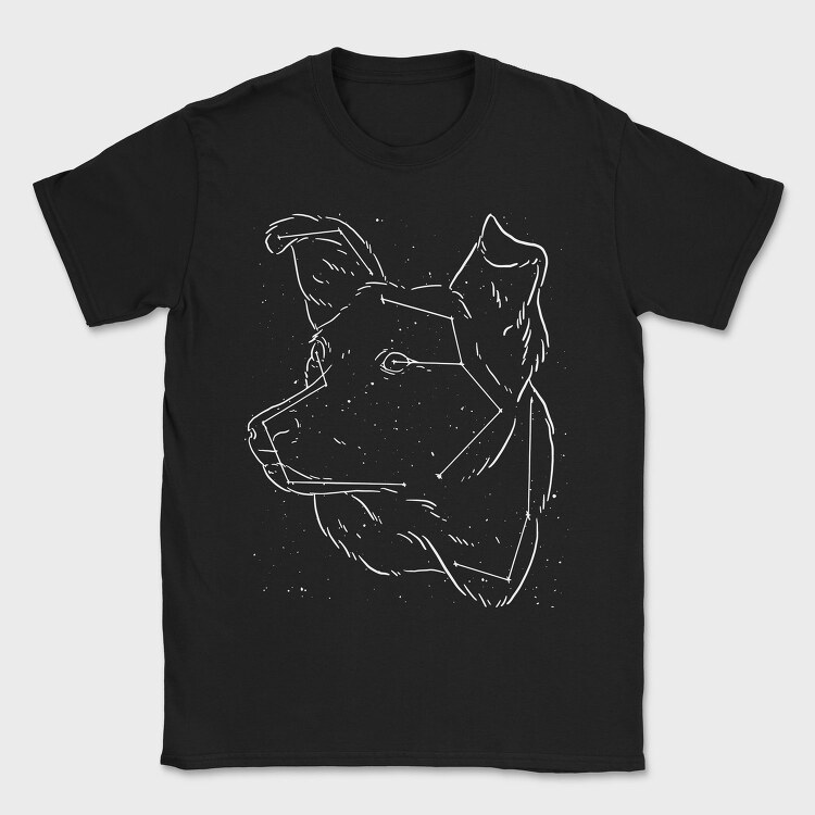Labrador Dog Constellation Laika, Tricou Barbati (Unisex)