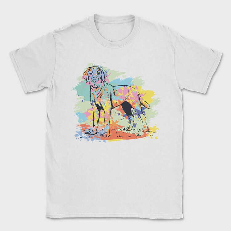 Labrador Retriever Watercolor, Tricou Barbati (Unisex)