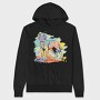 Labrador Retriever Watercolor, Hanorac Oversize Barbati (Unisex)