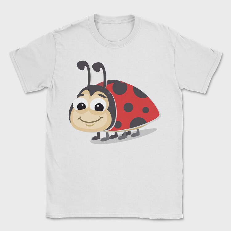 Ladybug Smiley, Tricou Barbati (Unisex)