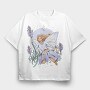 Lavender Fairy Cottagecore, Tricou Oversize Barbati (Unisex)