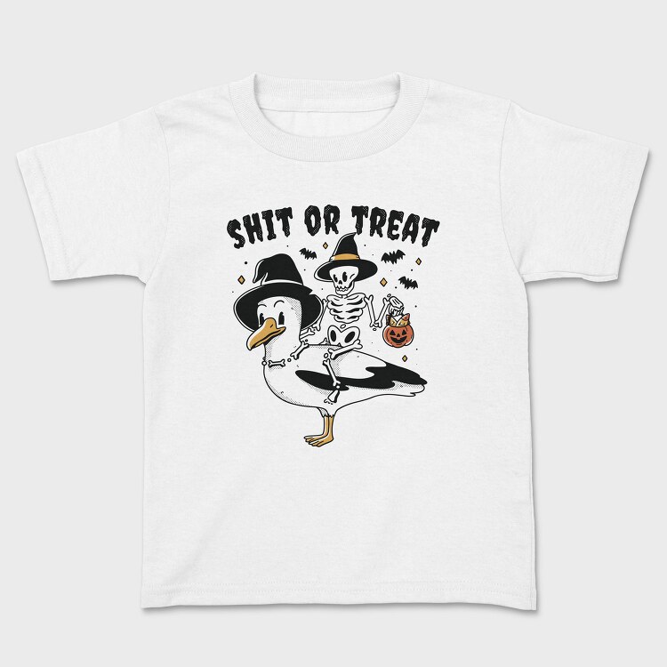 Halloween Seagull Shit Or Treat, Tricou Copii
