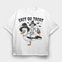 Halloween Seagull Shit Or Treat, Tricou Oversize Barbati (Unisex)