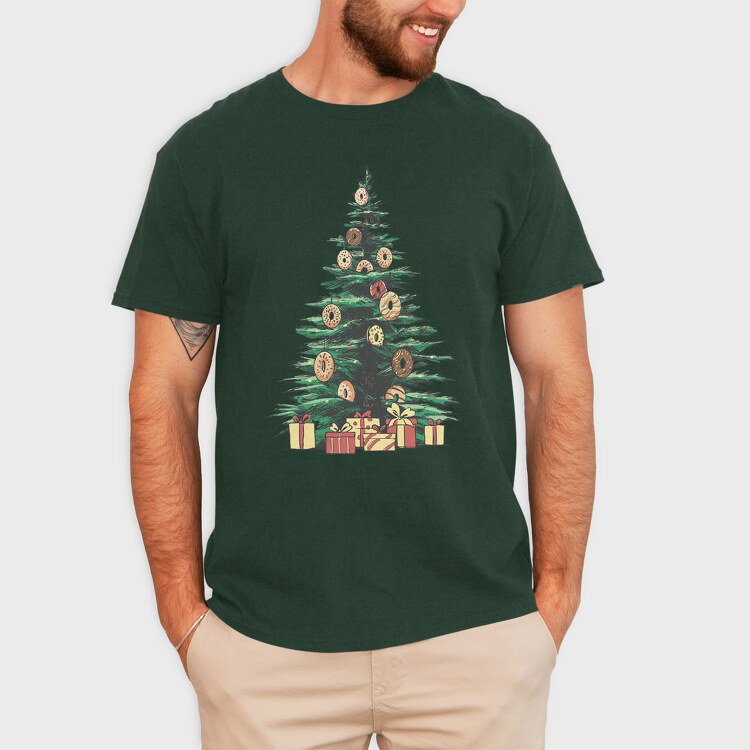 Christmas Tree Donuts, Tricou Barbati (Unisex)
