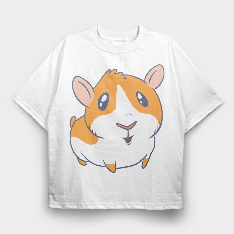 Hammy Hamster, Tricou Oversize Barbati (Unisex)