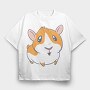 Hammy Hamster, Tricou Oversize Barbati (Unisex)