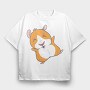 Hammy Huggles, Tricou Oversize Barbati (Unisex)