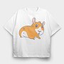 Hammy Smiley, Tricou Oversize Barbati (Unisex)