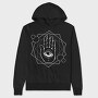 Hamsa Eye Hand, Hanorac Oversize Barbati (Unisex)