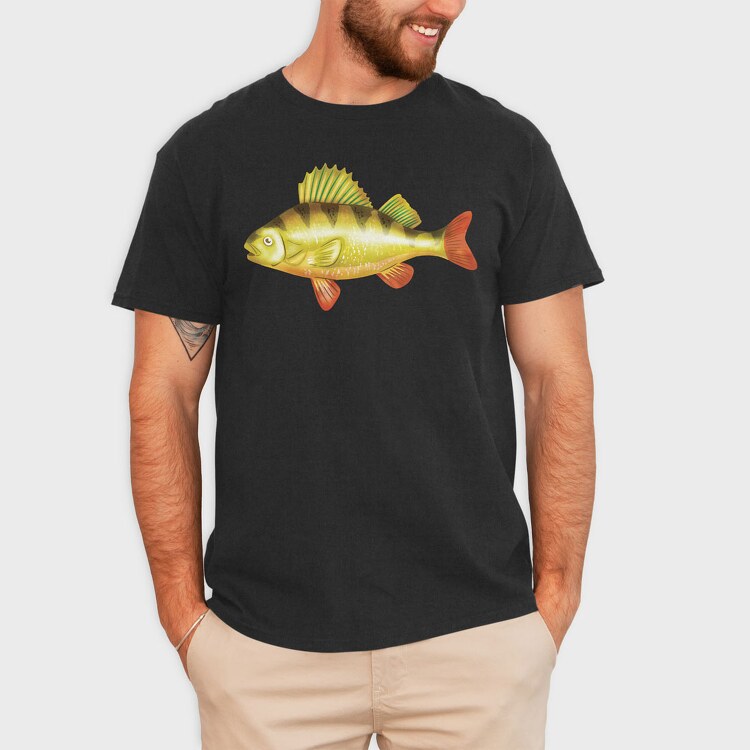 Yellow Perch, Tricou Barbati (Unisex)