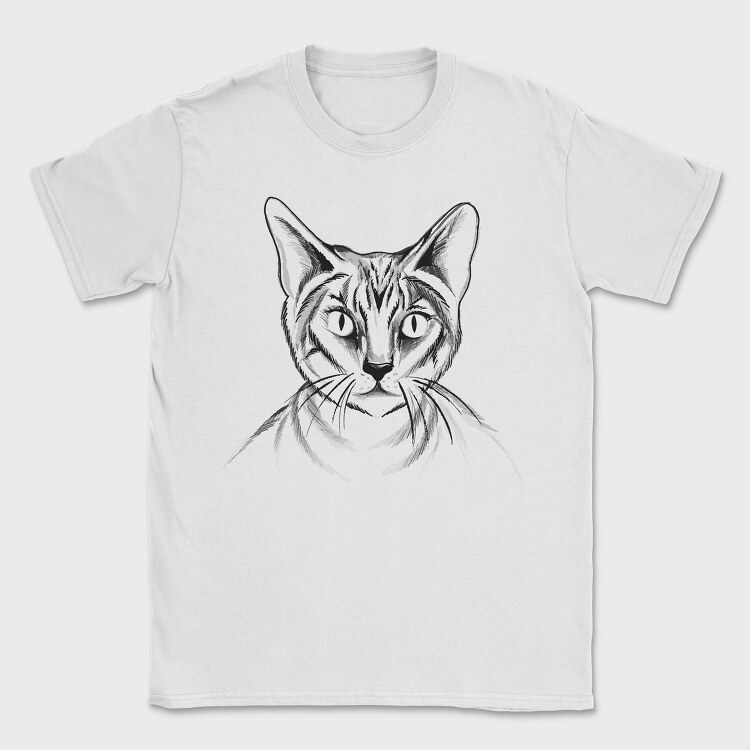 Hand Drawn Cat, Tricou Barbati (Unisex)