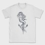 Hand Drawn Mermaid Siren And Anchor, Tricou Barbati (Unisex)