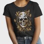 Skull Gold Leaves, Tricou Femei