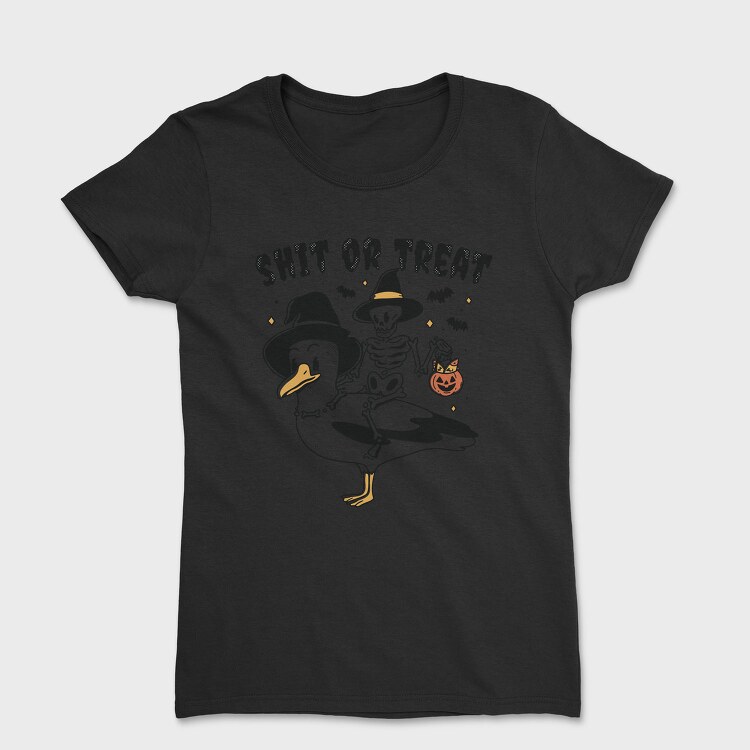 Halloween Seagull Shit Or Treat, Tricou Femei