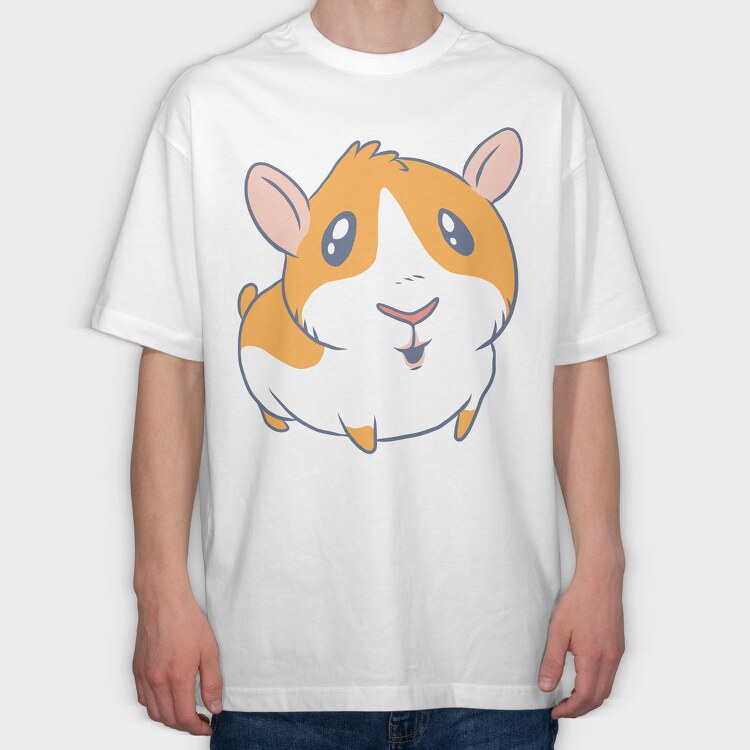 Hammy Hamster, Tricou Oversize Barbati (Unisex)