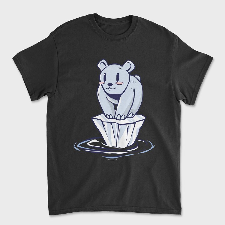 Polar Bear Alone, Tricou Barbati (Unisex)