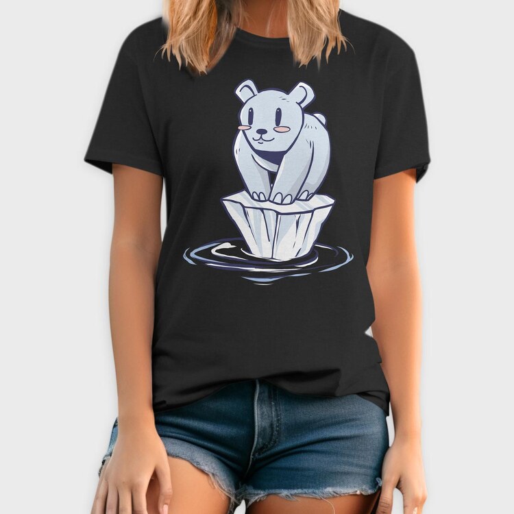 Polar Bear Alone, Tricou Barbati (Unisex)