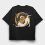 Cat Yoga, Tricou Oversize Barbati (Unisex)