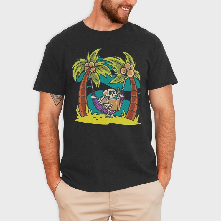 Skull Hamac, Tricou Barbati (Unisex)
