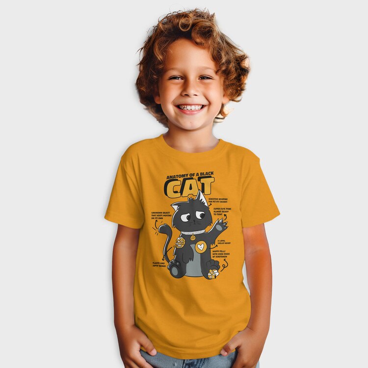 Black Cat Anatomy, Tricou Copii