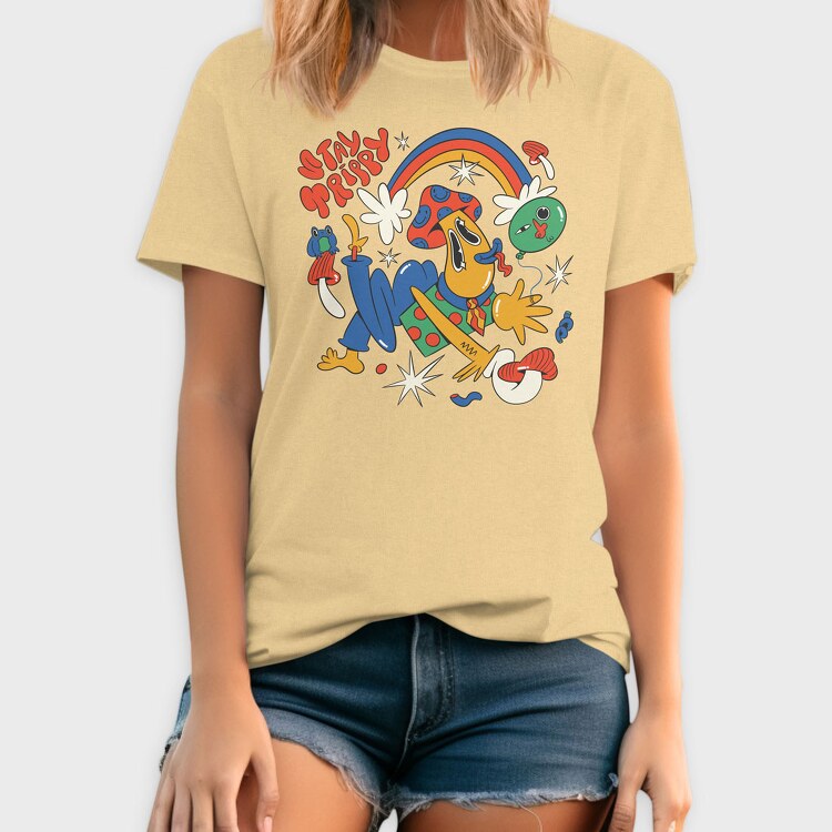Stay Trippy Fungi, Tricou Barbati (Unisex)