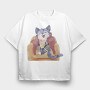 Catnap Cozy, Tricou Oversize Barbati (Unisex)