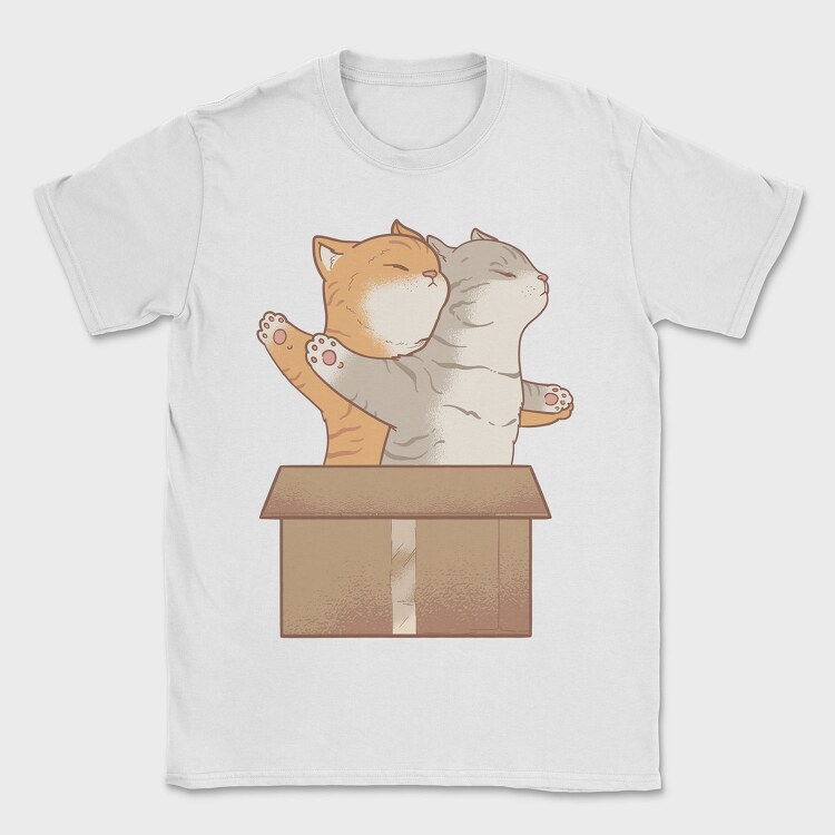 Cats In Love Titanic, Tricou Barbati (Unisex)