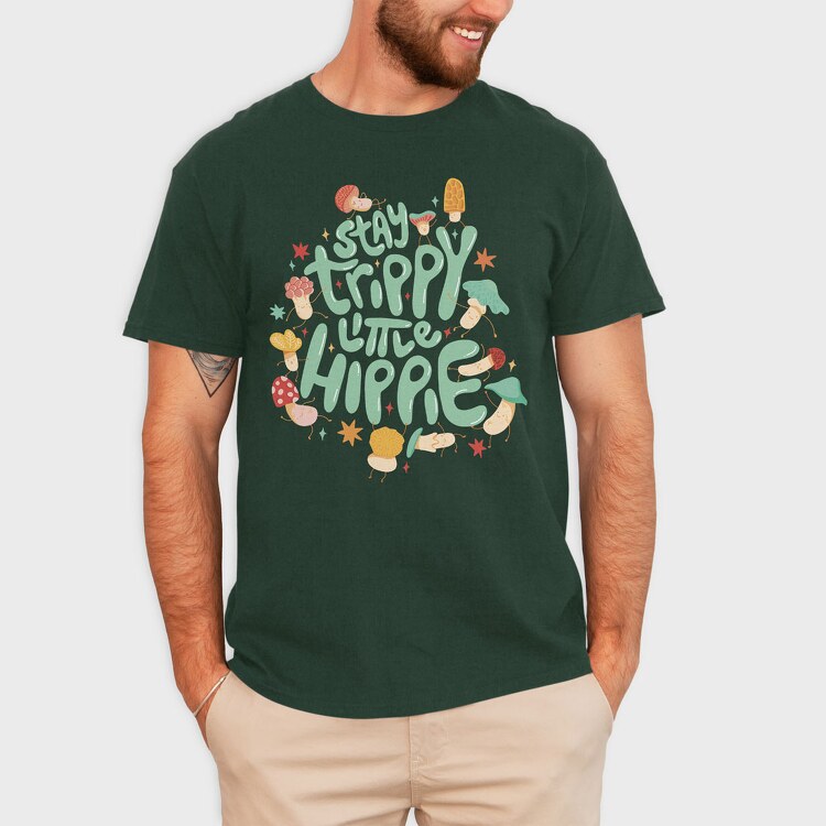 Trippy Hippie, Tricou Barbati (Unisex)