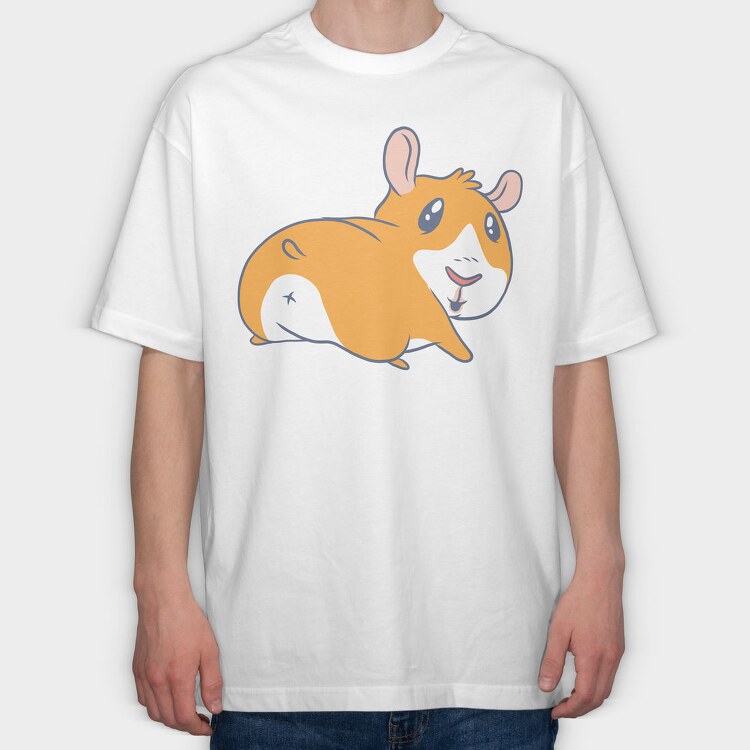 Hammy Smiley, Tricou Oversize Barbati (Unisex)