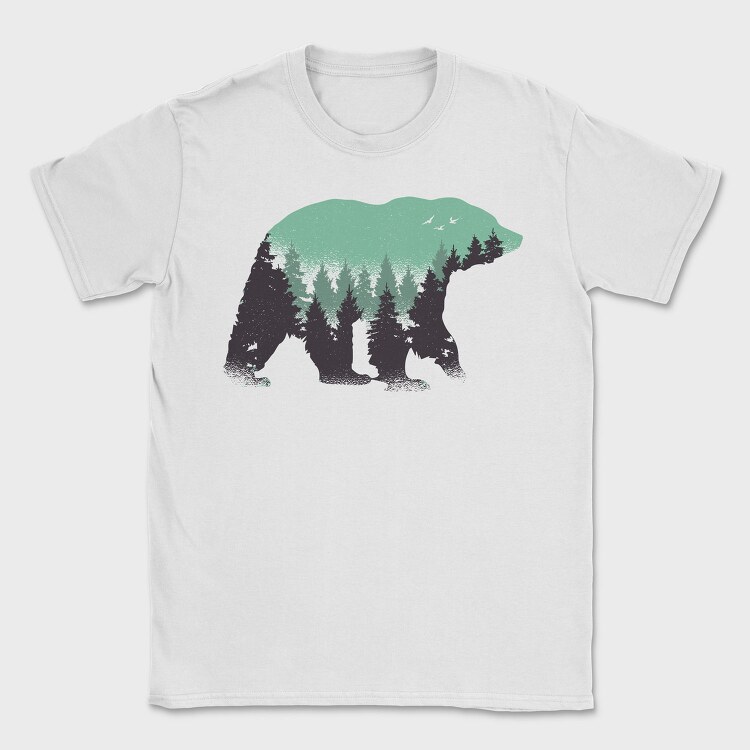 Bear Forest, Tricou Barbati (Unisex)