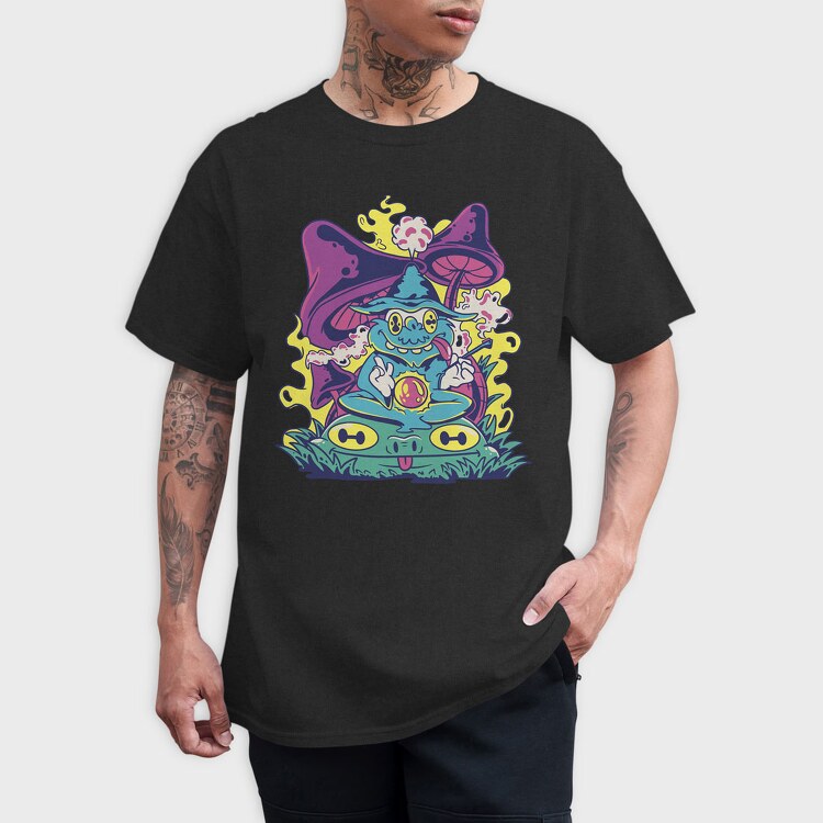 Trippy Wizard, Tricou Barbati (Unisex)