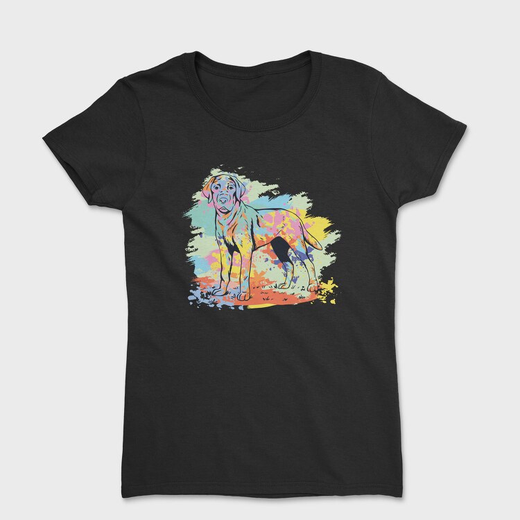 Labrador Retriever Watercolor, Tricou Femei