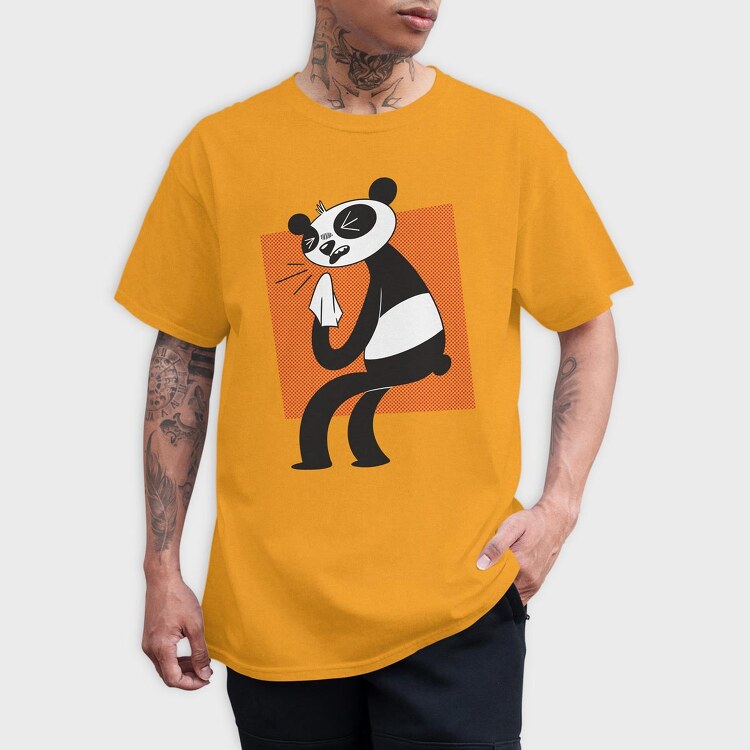Allergic Panda, Tricou Barbati (Unisex)