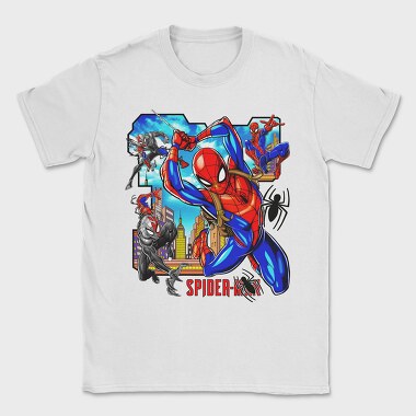 Spiderman City Fighters Adventures 2, Tricou Barbati (Unisex)