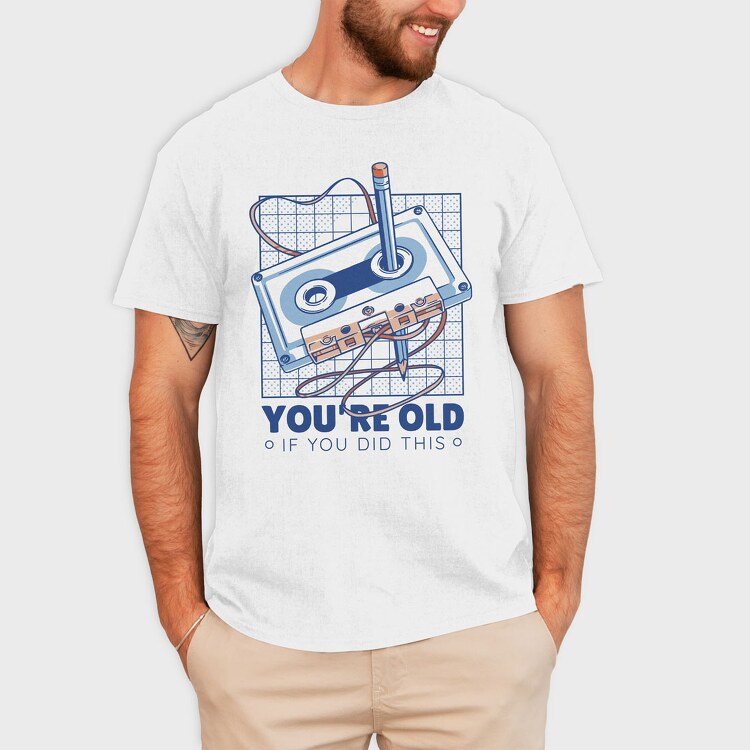 You Are Old Cassette, Tricou Barbati (Unisex)