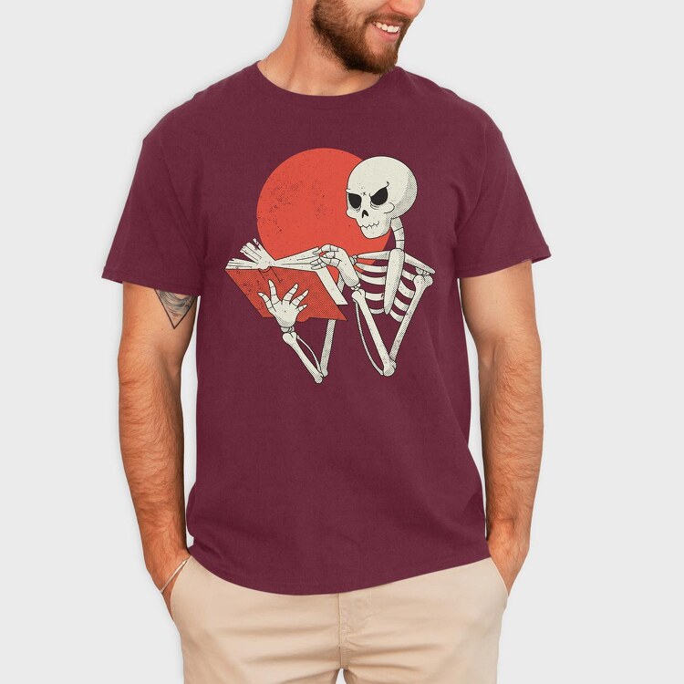 Skeleton Book, Tricou Barbati (Unisex)